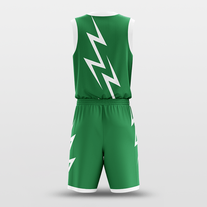 Green Thunder Basketball Set Design