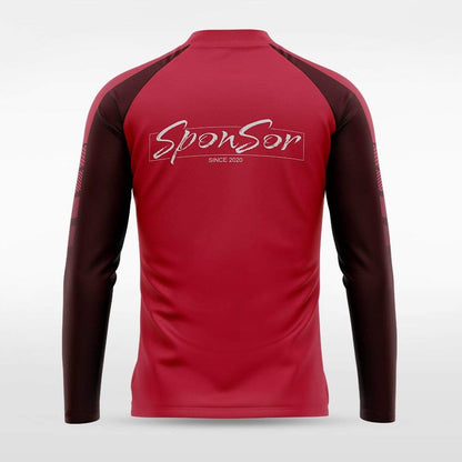 Red Embrace Wind Stopper Custom 1/4 Zip Jersey