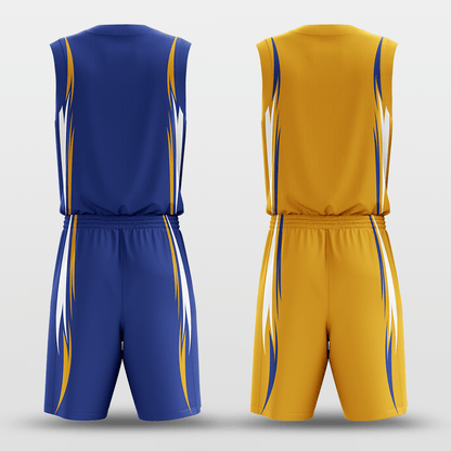 Blue&Yellow Murmur Reversible Basketball Set