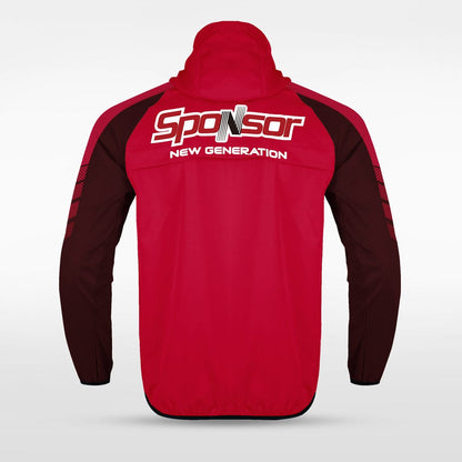 Red Embrace Wind Full-Zip Jacket for Team