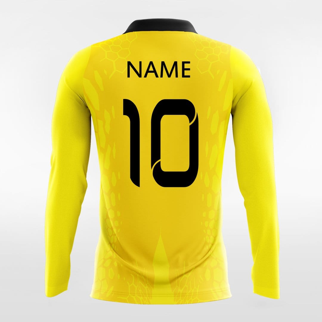 Yellow Long Sleeve volleyball Jersey