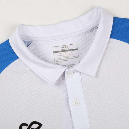 White Sky Custom Sublimated Polo Details