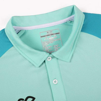 Green Sky Custom Sublimated Polo Details