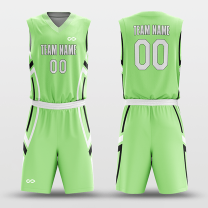 Gray&Green Reversible Basketball Set