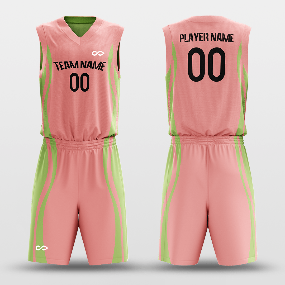 Pink&Green Reversible Basketball Set