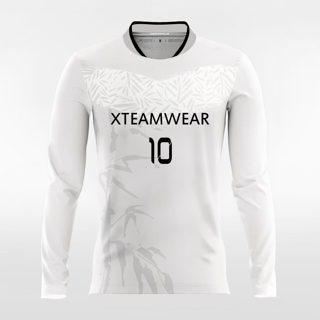 Gray Long Sleeve Soccer Jersey