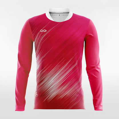 Pink Long Sleeve volleyball Jersey Design