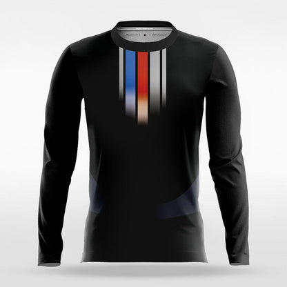 Black Long Sleeve volleyball Jersey Design