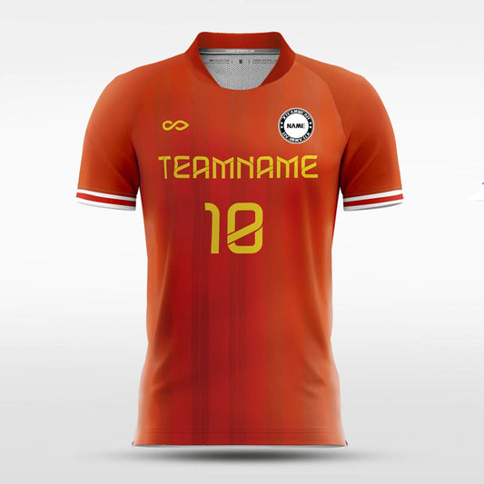 Red and Gold Team Soccer Jerseys