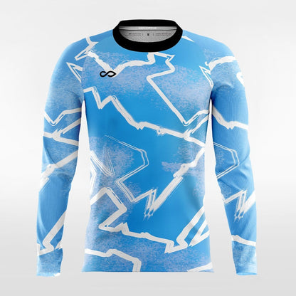 Pop Camouflage 4 - Custom Long Sleeve Volleyball Jersey Sublimated