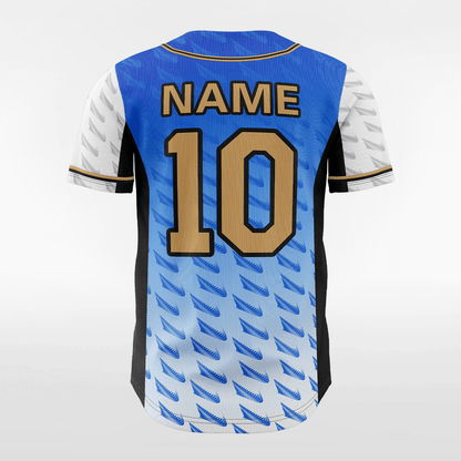 Plume - Customized Men's Sublimated Button Down Baseball Jersey