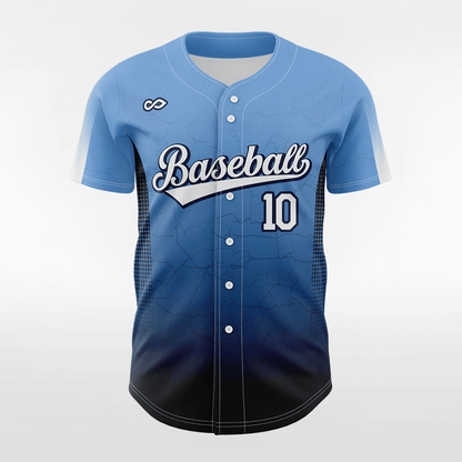 Cracking - Customized Men's Sublimated Button Down Baseball Jersey