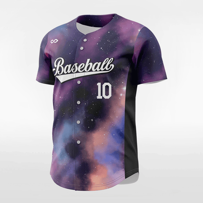 Nebula - Customized Men's Sublimated Button Down Baseball Jersey