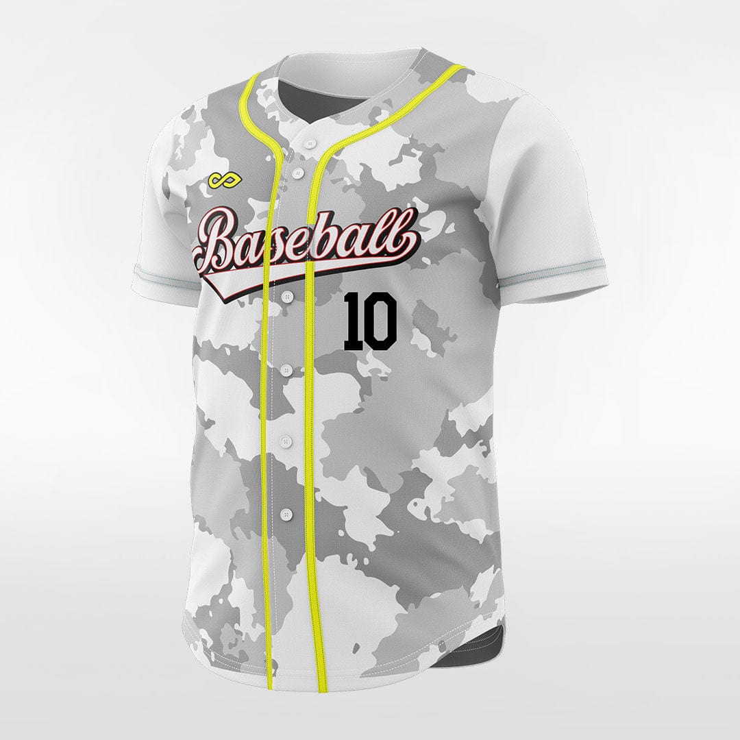 Camouflage - Customized Men's Sublimated Button Down Baseball Jersey