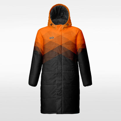 Continent Sublimated Winter Coat Orange