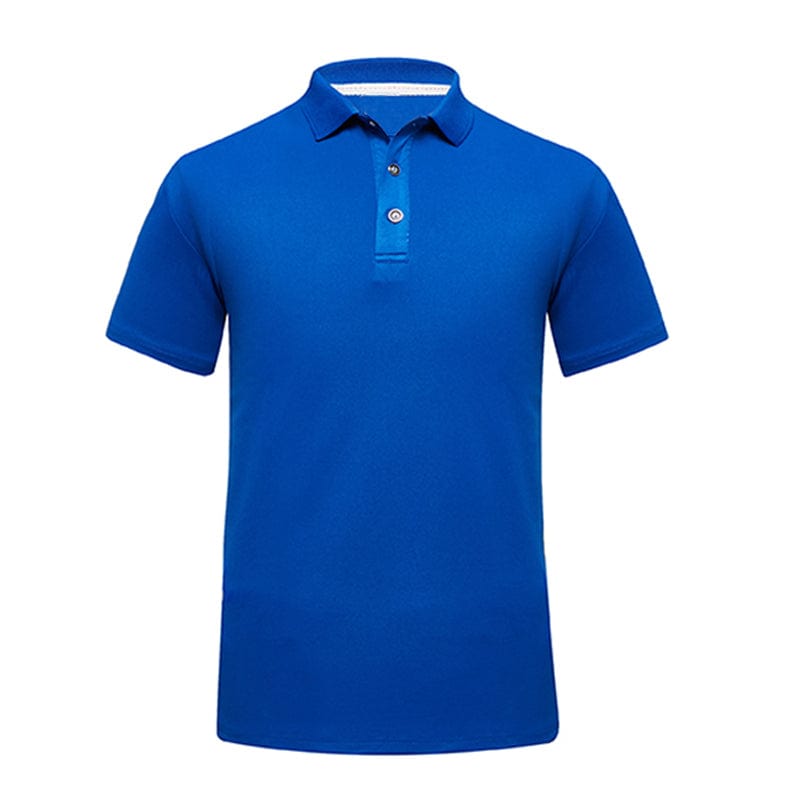 Blue Unisex Custom 160GSM Midweight Polo