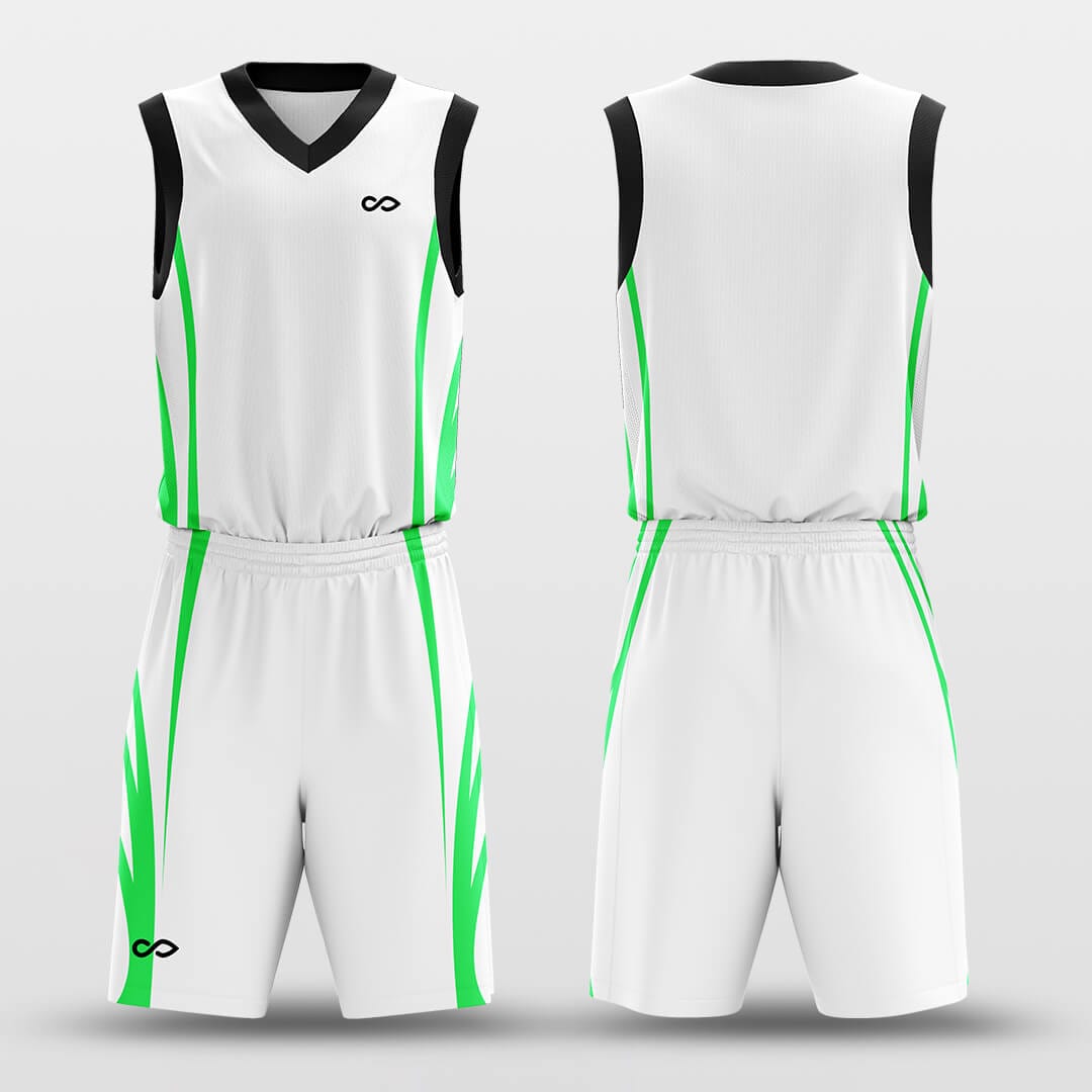 white basketball uniform design