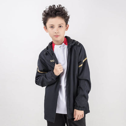 Black Windbreaker for Kids