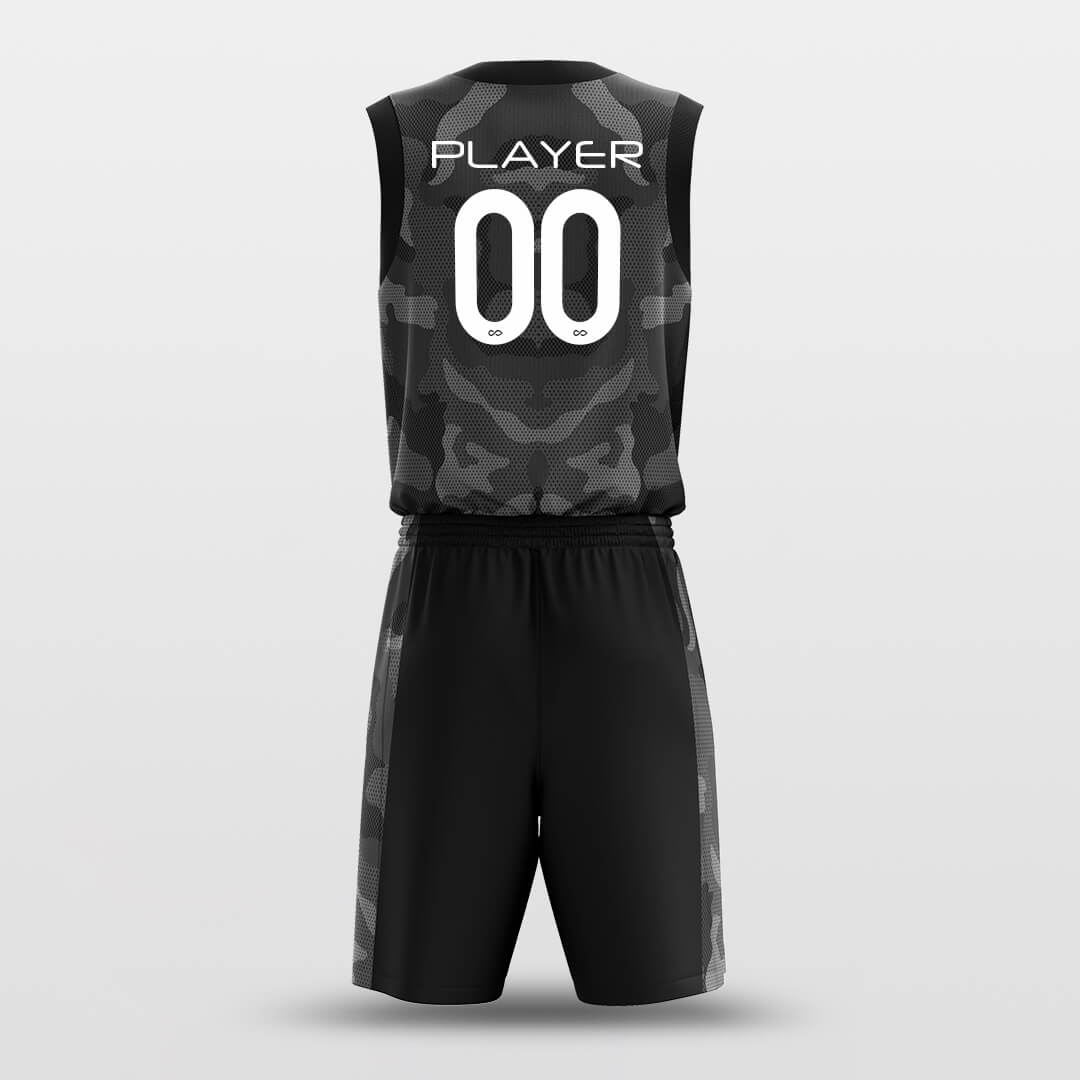 Custom Basketball Jersey Set Black Camo