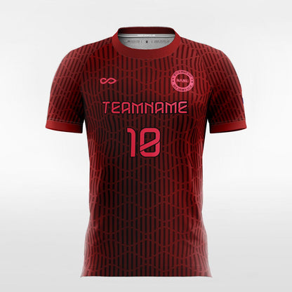 Custom Red Soccer Jerseys Design 