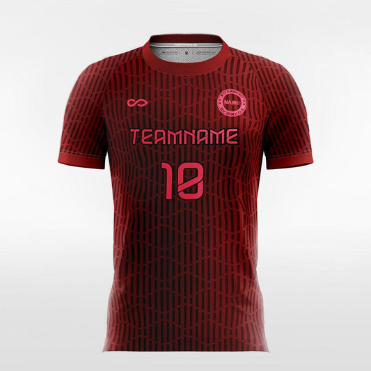 Custom Red Soccer Jerseys Design 