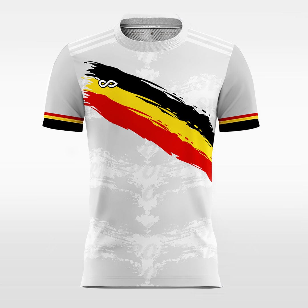 Mannschaft grey soccer jersey