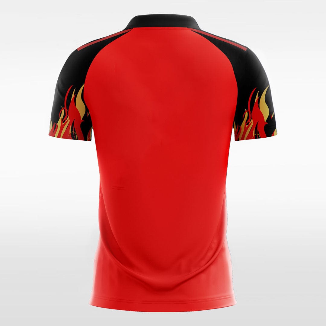 Red Fire Trim Men Jerseys