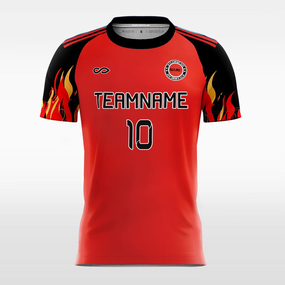 Fire Trim Custom Men Soccer Jersey