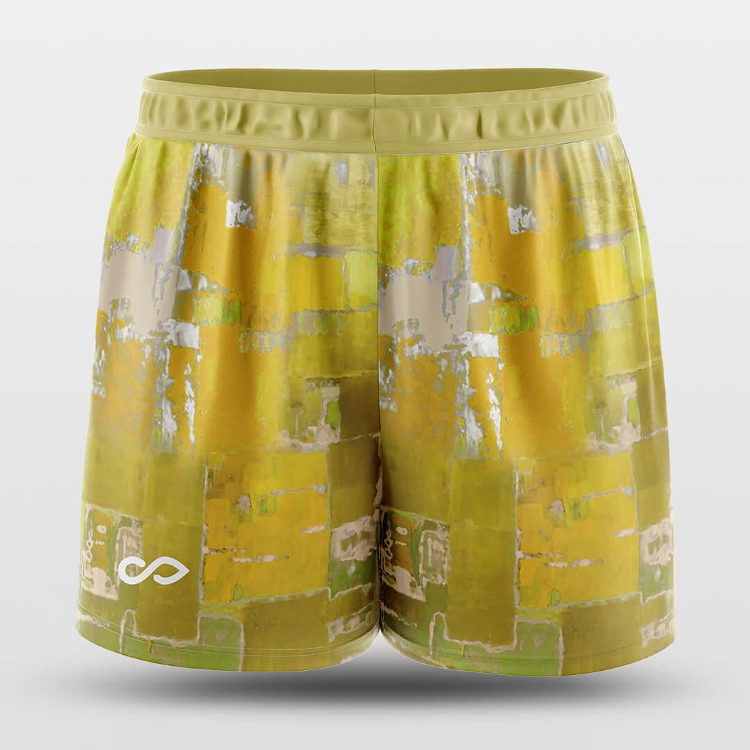 oil painting track shorts