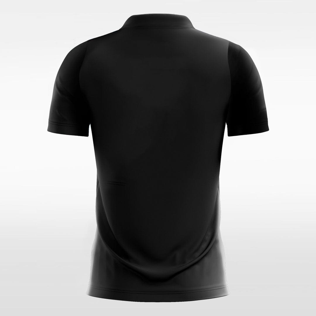 Black Men's Team Soccer Jersey Design