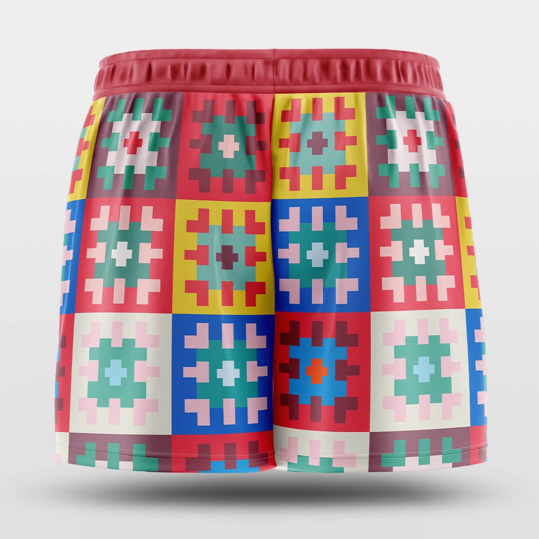 rubik's cube customized training shorts