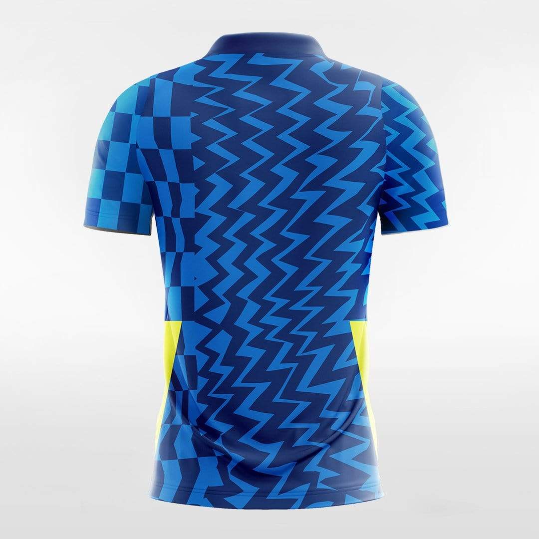 Custom Blue Men's Sublimated Soccer Jersey