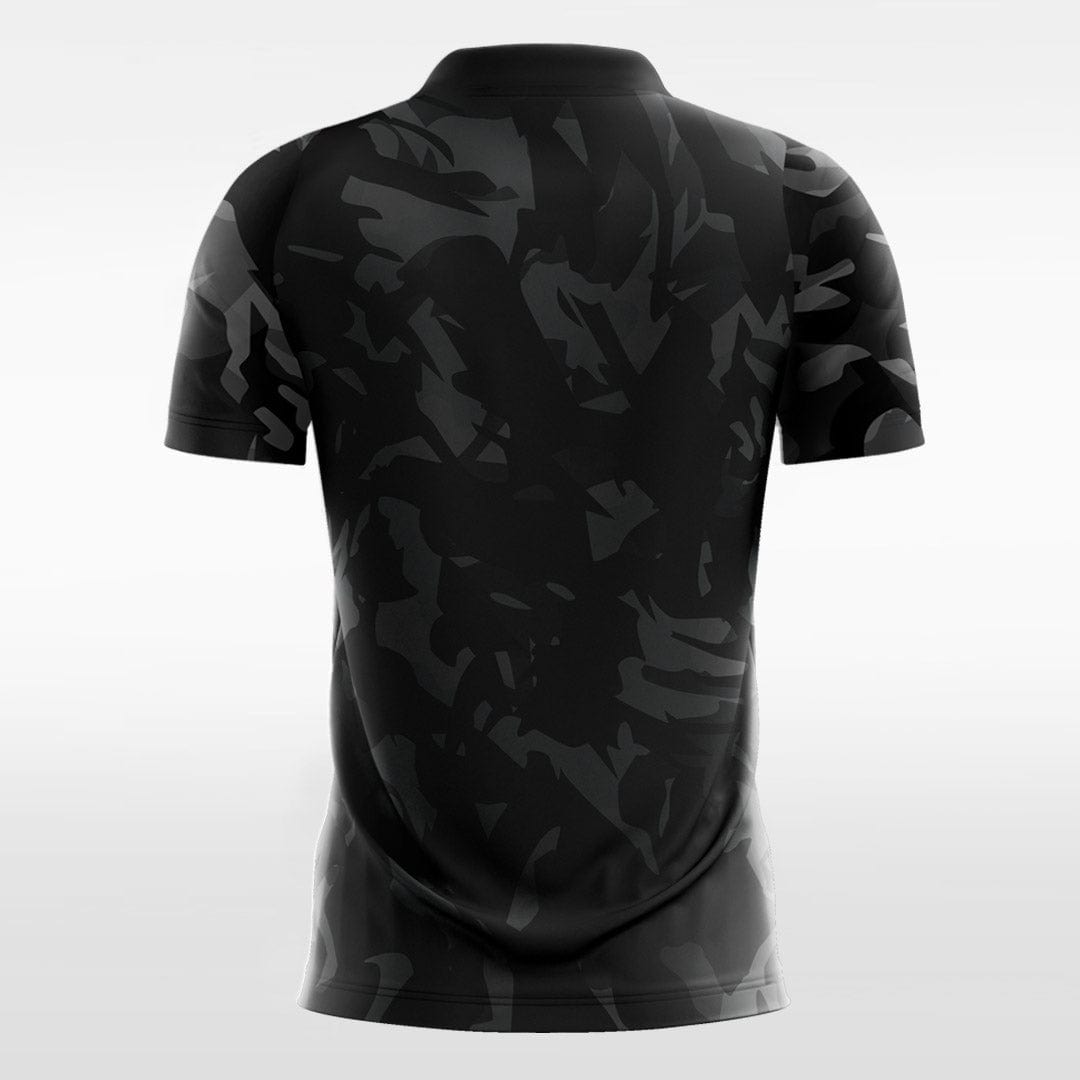 Custom Black Sublimated Soccer Jersey Design