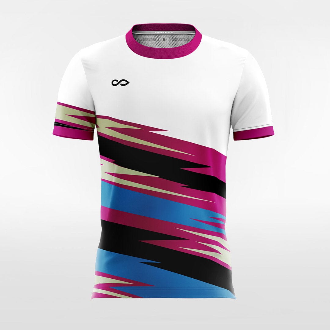 White & Pink Dead Sea Soccer Jersey