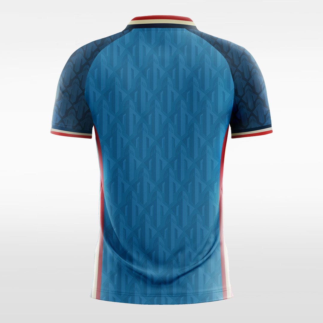 Custom Blue Men's Sublimated Soccer Jersey