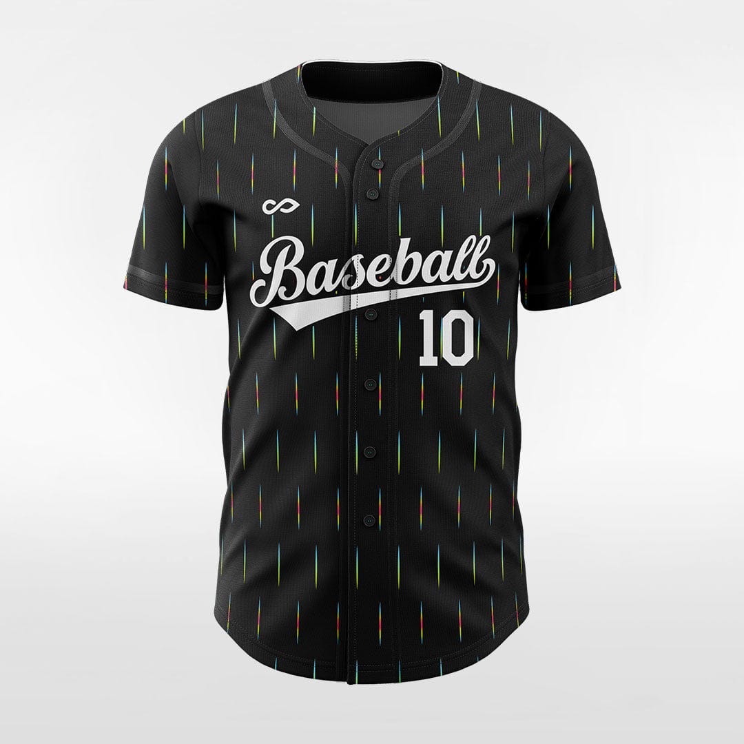 Meteor Shower - Customized Men's Sublimated Button Down Baseball Jersey