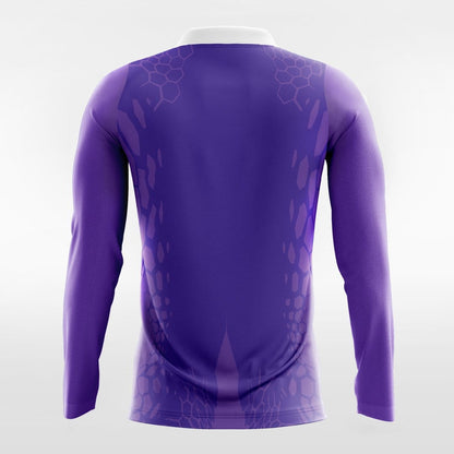 Purple Long Sleeve Team volleyball Jersey