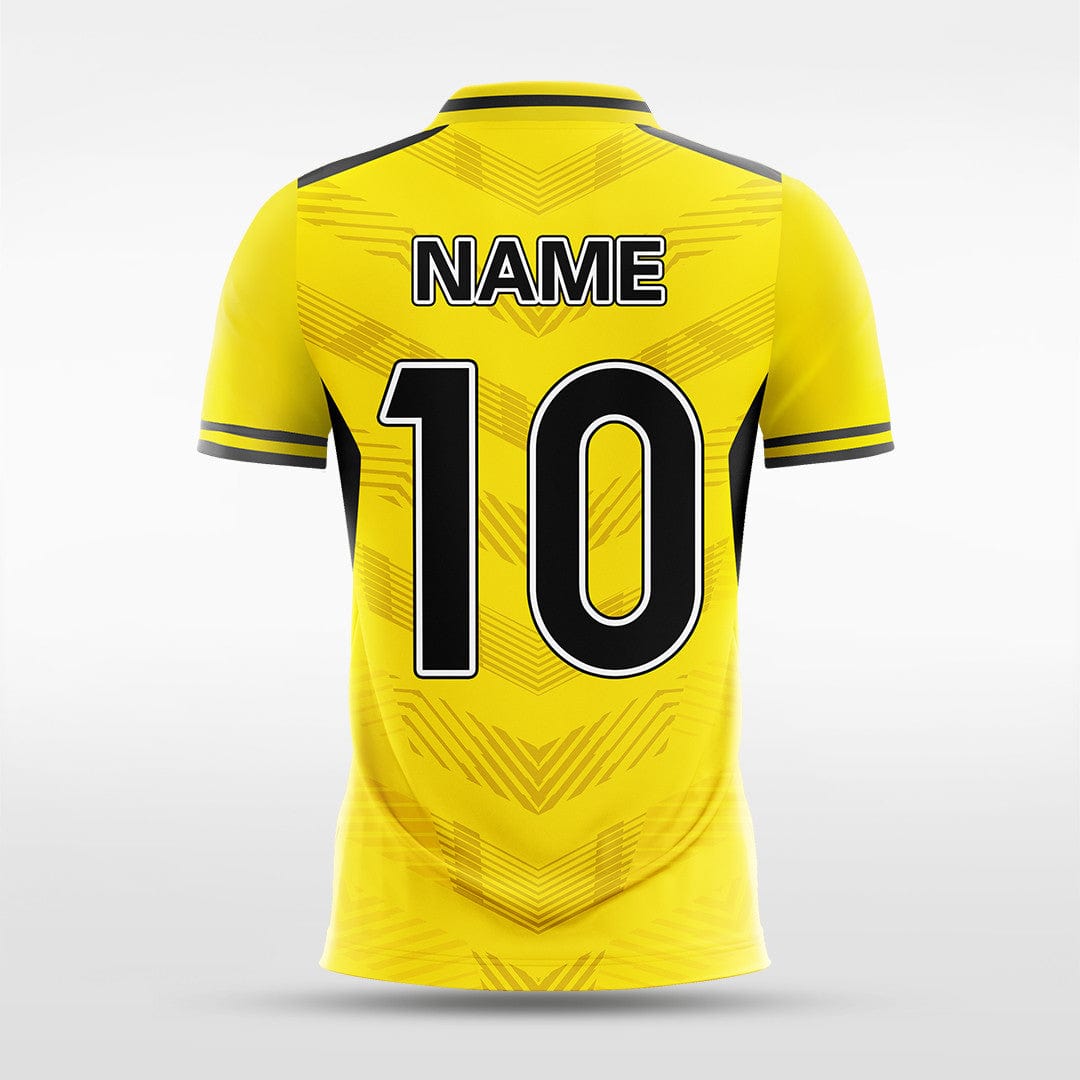 Custom Yellow Men's Sublimated Soccer Jersey