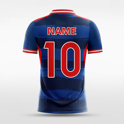 Custom Blue Men's Sublimated Soccer Jersey