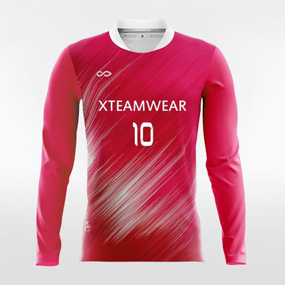 Pink Long Sleeve volleyball Jersey