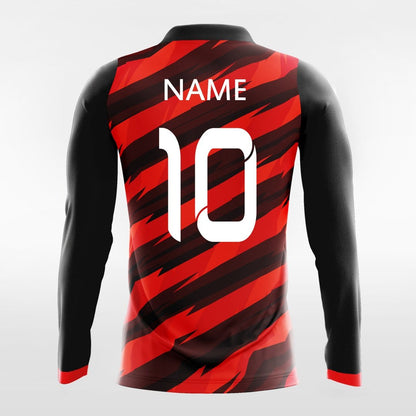 Black Thorn Long Sleeve volleyball Jersey Design