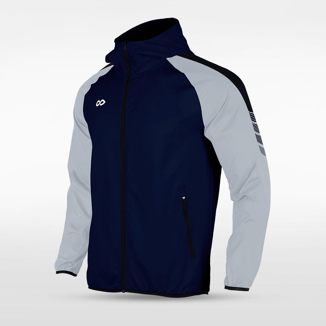 Navy Embrace Wind Full-Zip Jacket Design