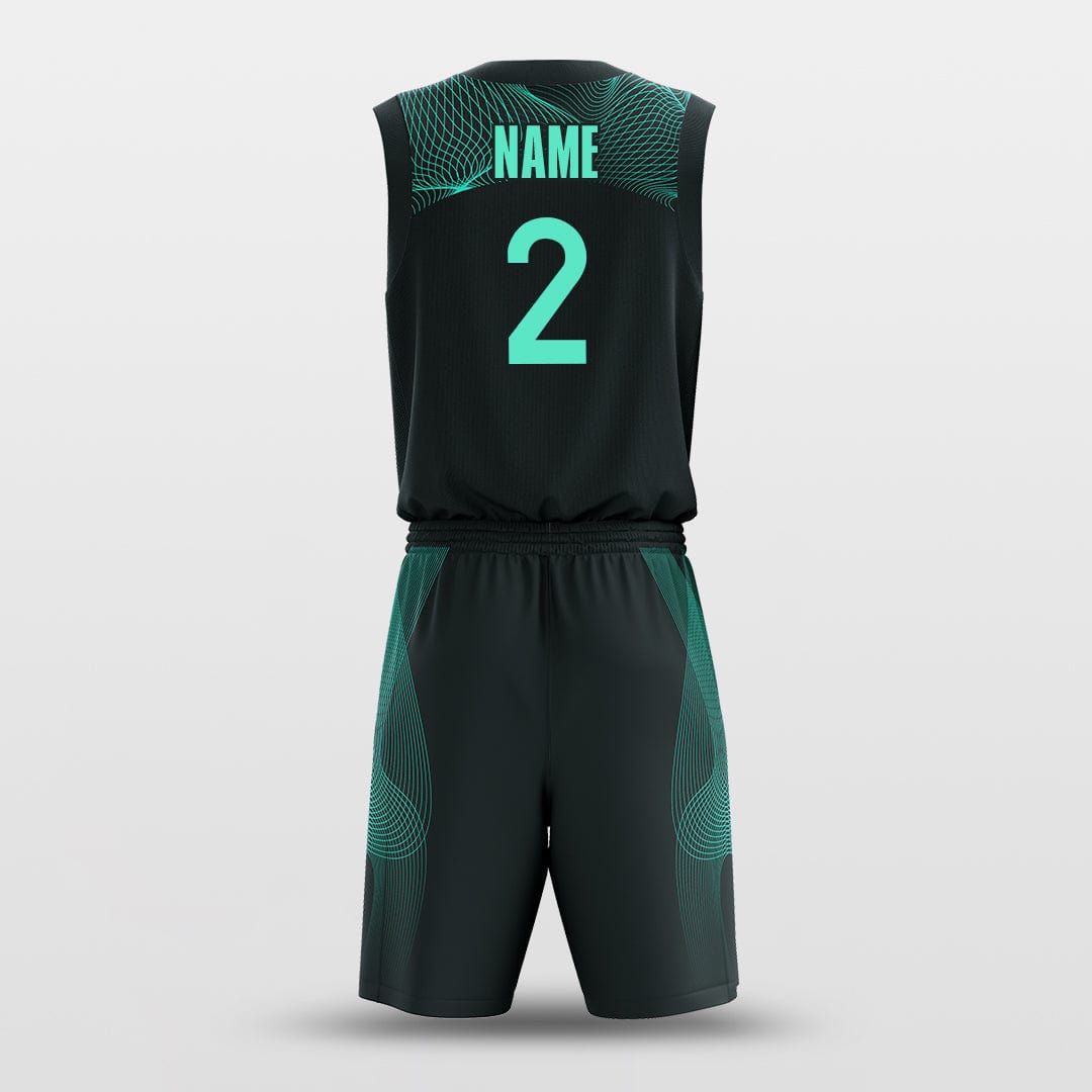 black basketball jersey set