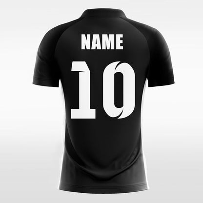 black short sleeve volleyball jersey