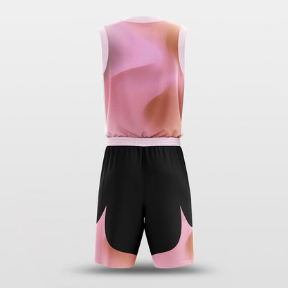 Black and Pink Sublimated Basketball Set