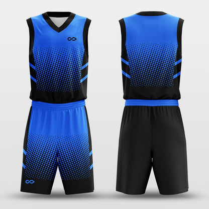 Lattice Blue - Custom Basketball Jersey Set Design Fade Fashion
