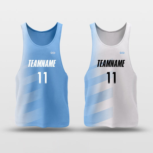 blue and white basketball jersey