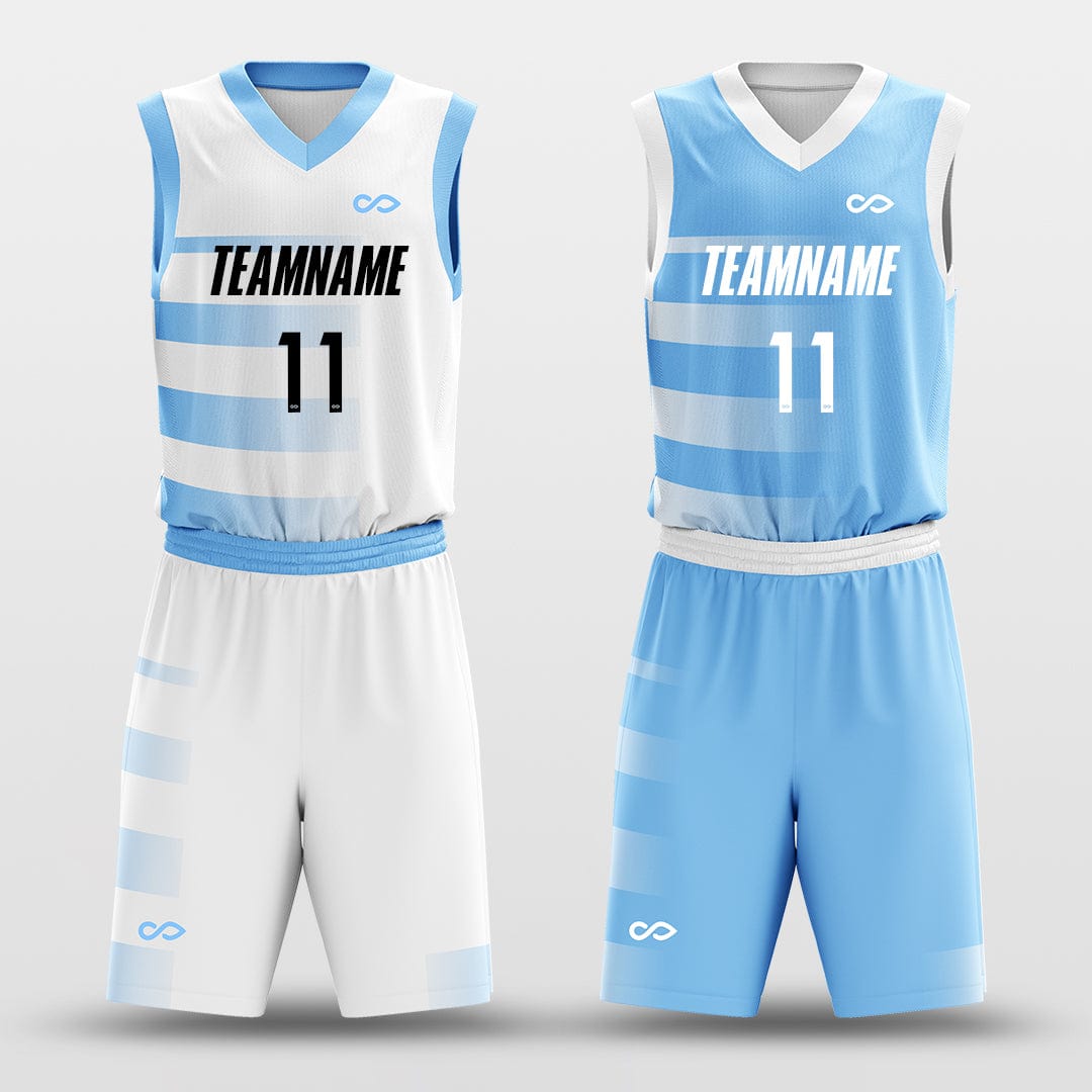 blue and white basketball jerseys