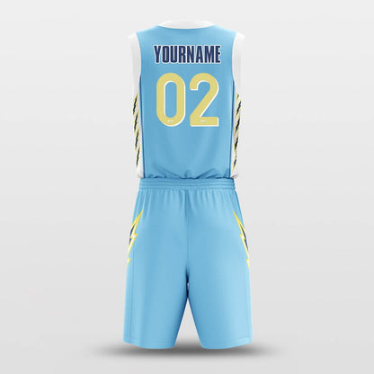 Blue Lightning - Custom Basketball Jersey Set Design