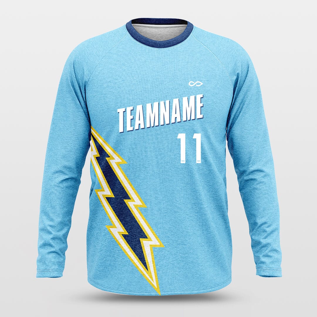 blue lightning long sleeve jersey